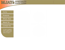 Tablet Screenshot of mjaysbakery.com